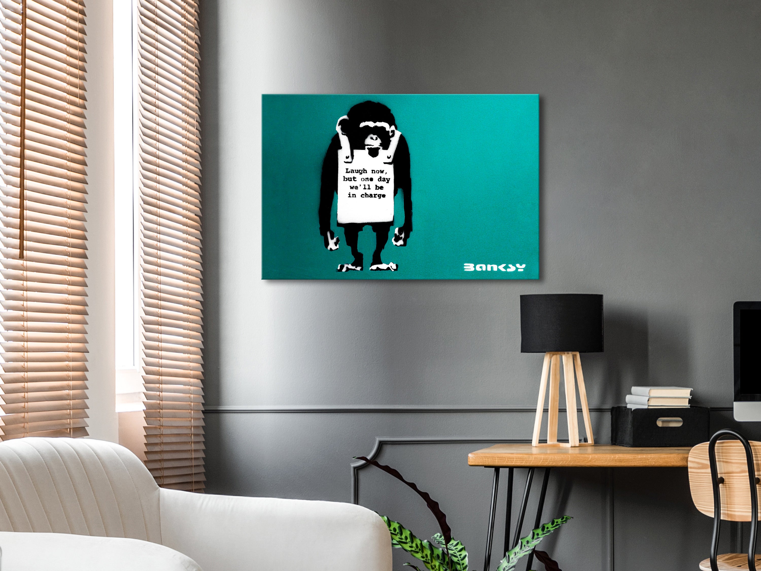Tableau - Angry Monkey (1 Part) Vertical [90x60] | Leroy Merlin