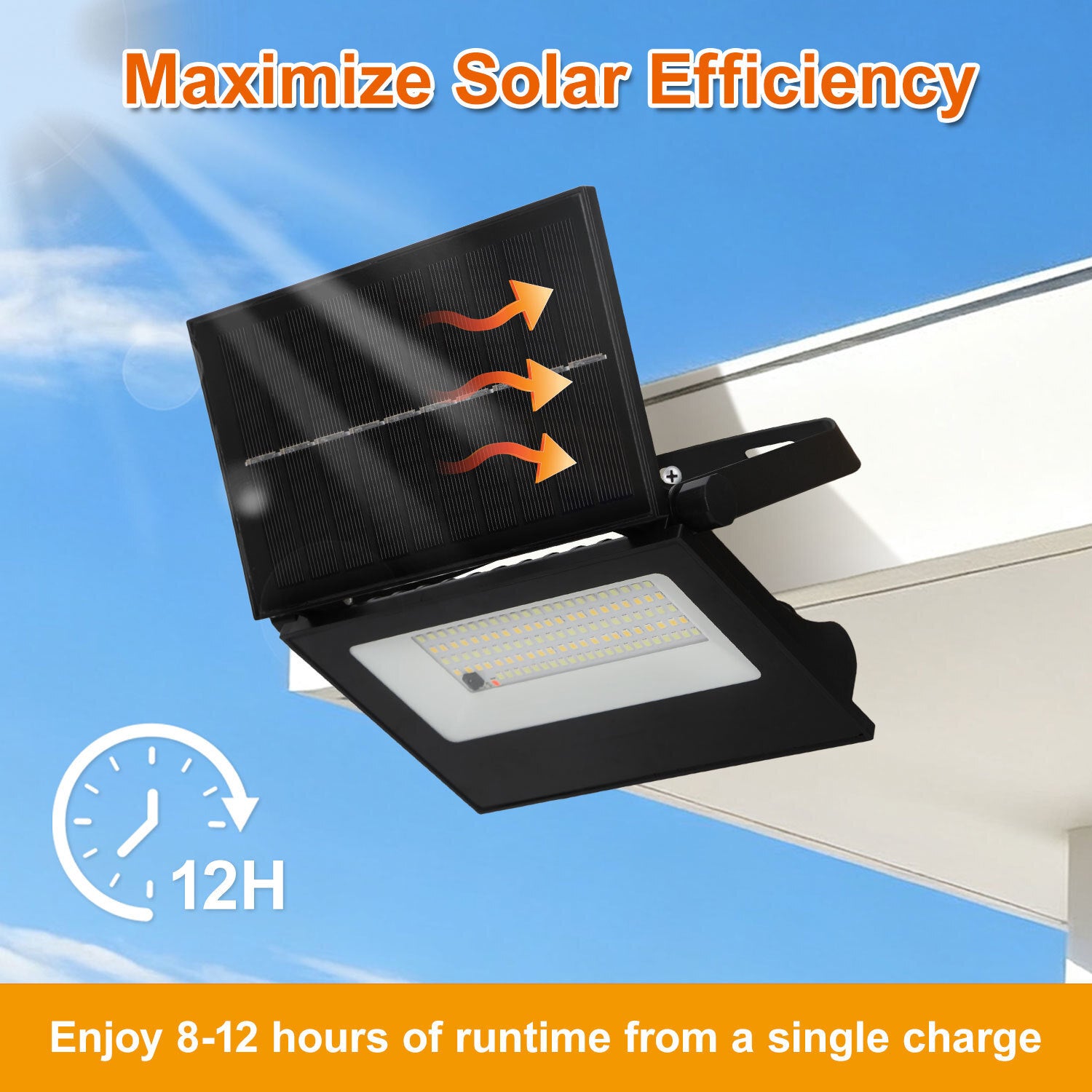 2X Lâmpada solar exterior LED com sensor de movimento Lâmpada de jardim Spot solar Lâmpada de parede - 5