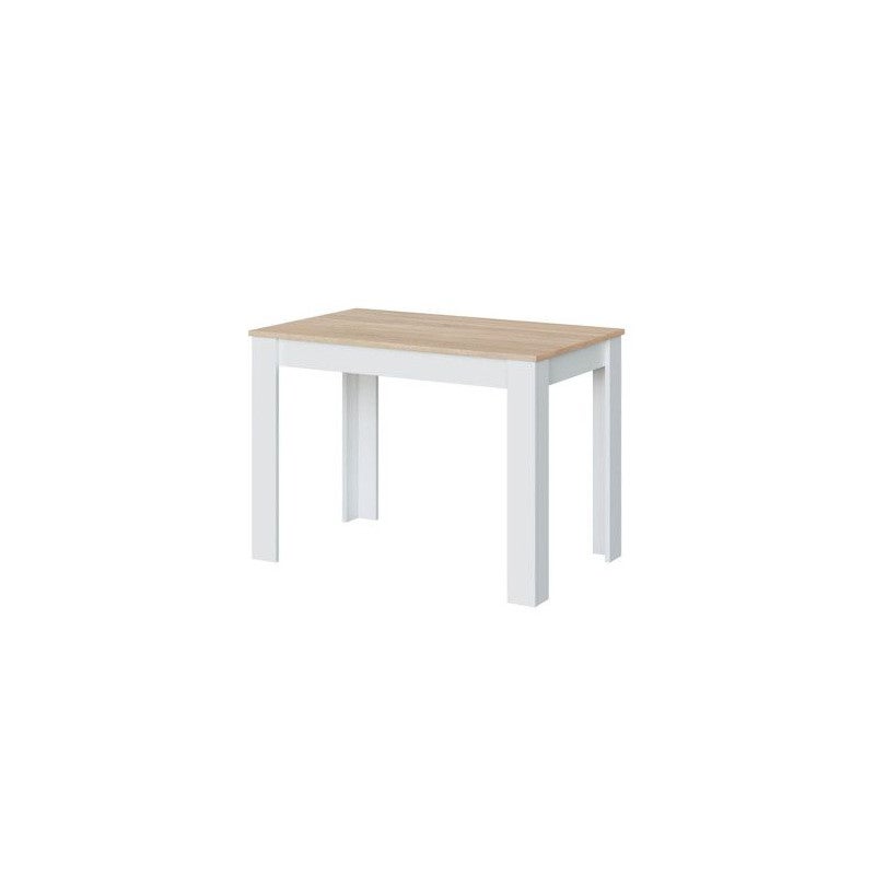 Mesa de jantar Cloe Blanco Artik (Blanco Mate) - Roble Canadian 109 x 78 x 67 cm - 4