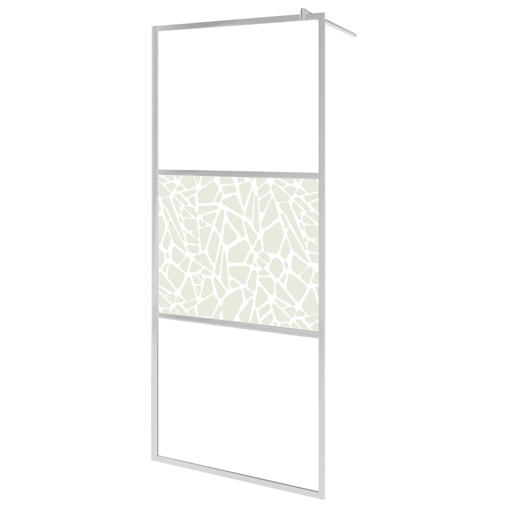 Maison Exclusive - Parete per Doccia Walk-in in Vetro ESG Design Pietra 80x195 cm - 7