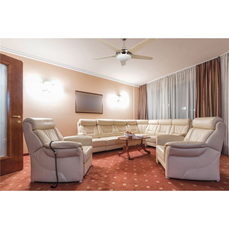 Ventilateur VENTO LED SMD 17W 1700lm(1020lm) CRI80 3000K Bois de hêtre - 7