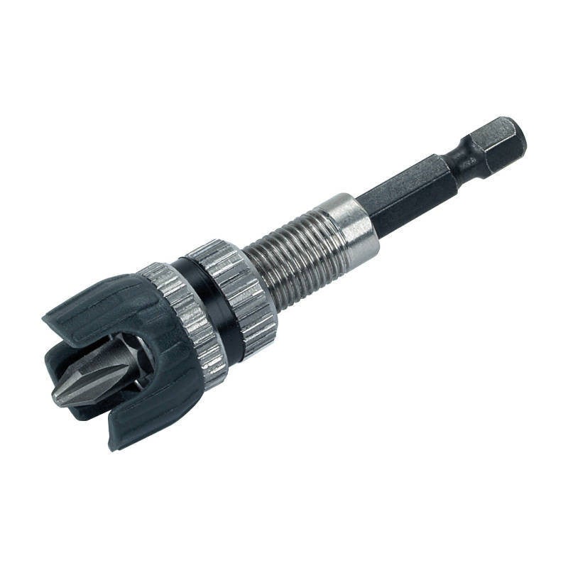 WOLFCRAFT 4055000 - Portapuntas con tope profundidad. Profundidad de atornillado ajustable. Incluye punta Philips 2 - 5