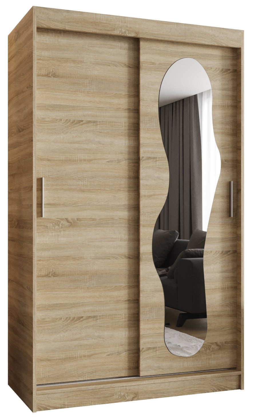 Szafa przesuwna garderoba ULTRA 120 x 62 x 200 cm Sonoma