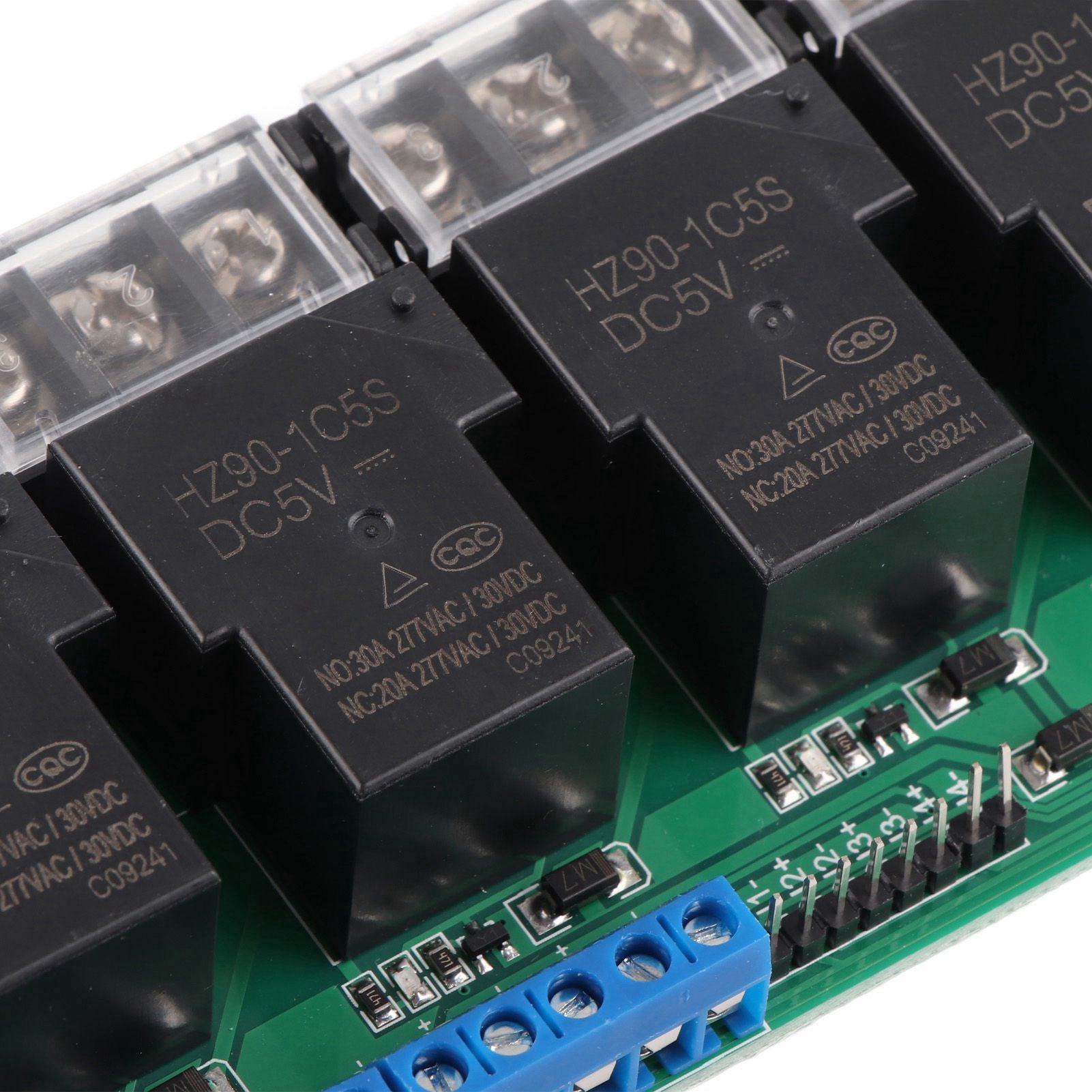 Modulo relè a quattro vie ad alta potenza, pannello di controllo, isolamento optoaccoppiatore 30A YYG-4 DC5V - 6