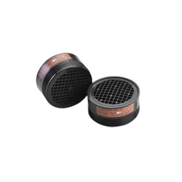 Filtre A2 Gas vapeurs organiques (boite de 8 cartouches) - pas de vis spécifique - pour EURMASK UNO/DUO - COVERGUARD