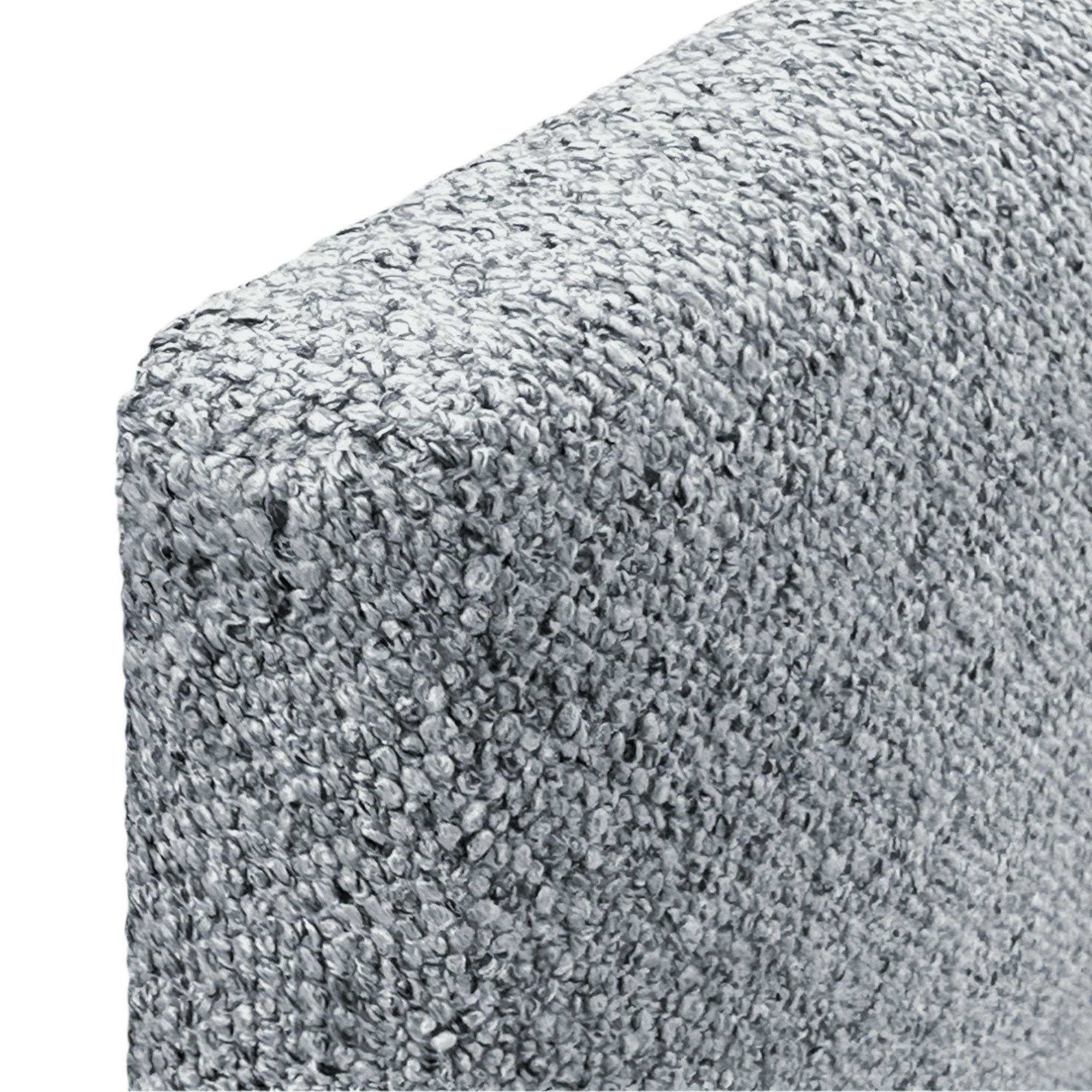 DHOME Cabecero de Tela AQUALINE Pro con 2 hileras de Botones y Patas Cabezal tapizado Cama Lujo (Gris Perla, 110cm) - 6