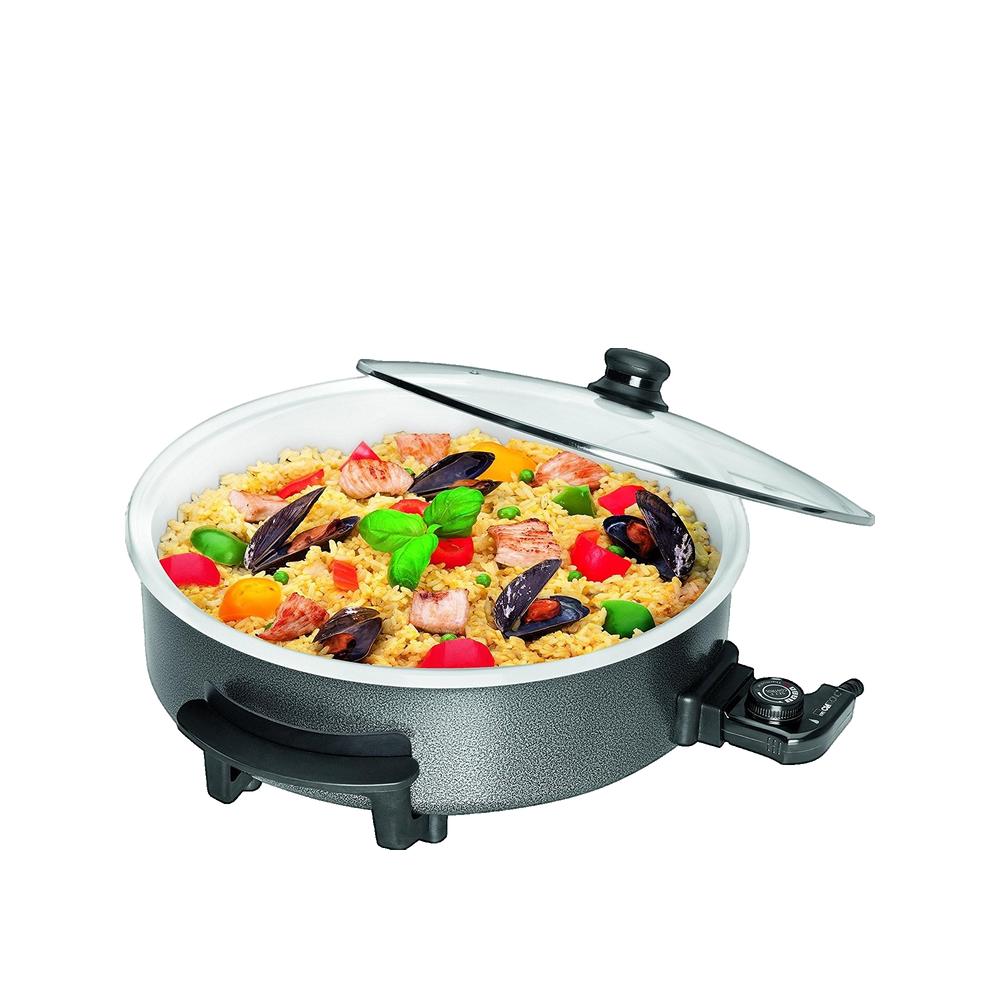 Elektryczna patelnia Clatronic PP 3570 C 42 cm ceramiczna czarna 1500 W