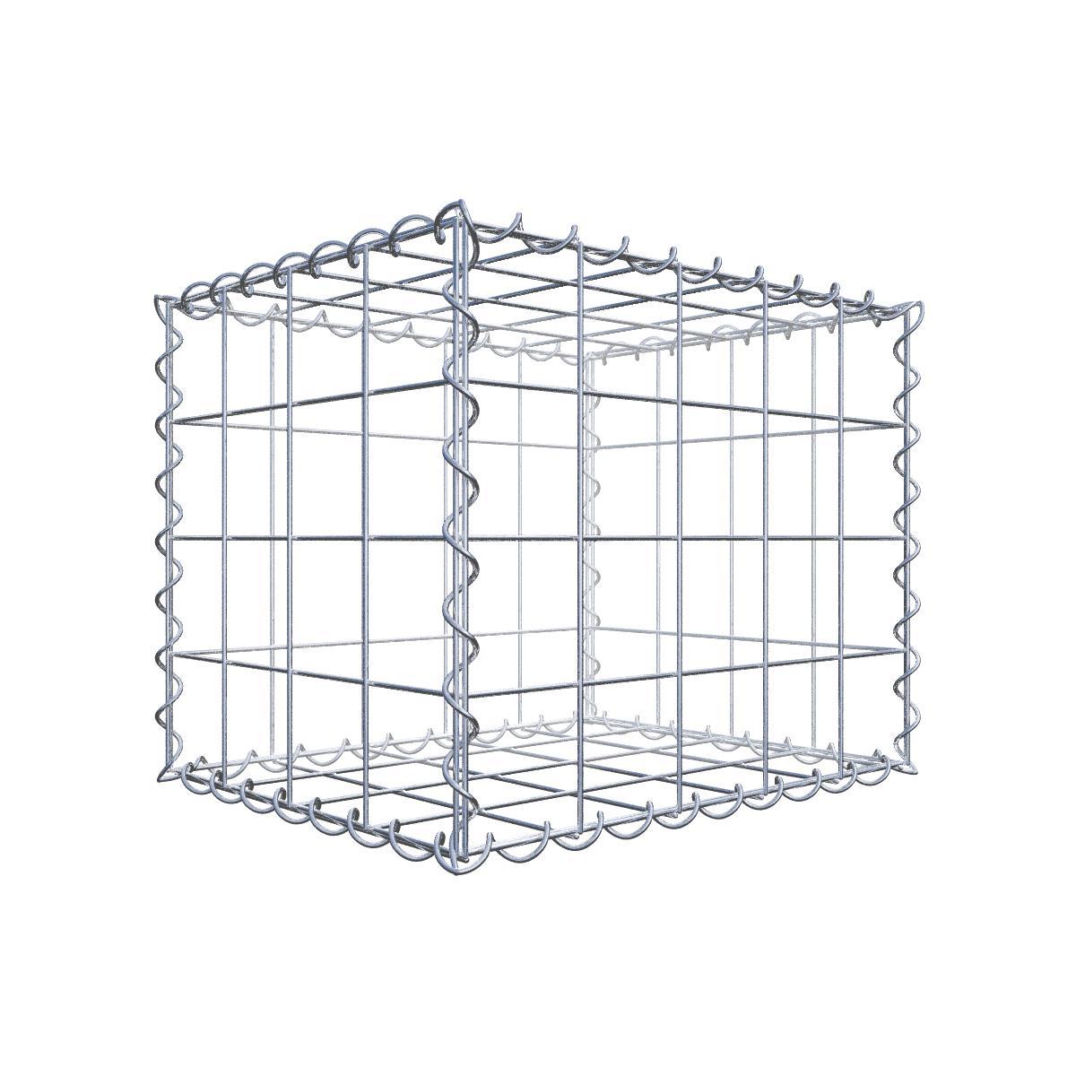 Gabion 50 cm x 40 cm x 40 cm (dł. x wys. x gł.), rozmiar oczek 10 cm x 10 cm, spirala
