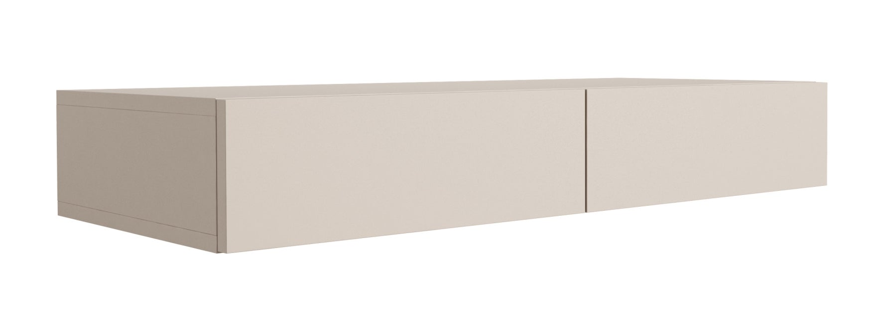 Toaletka z dwiema szufladami, front gładki, kaszmir, 100 x 40 x 16 cm