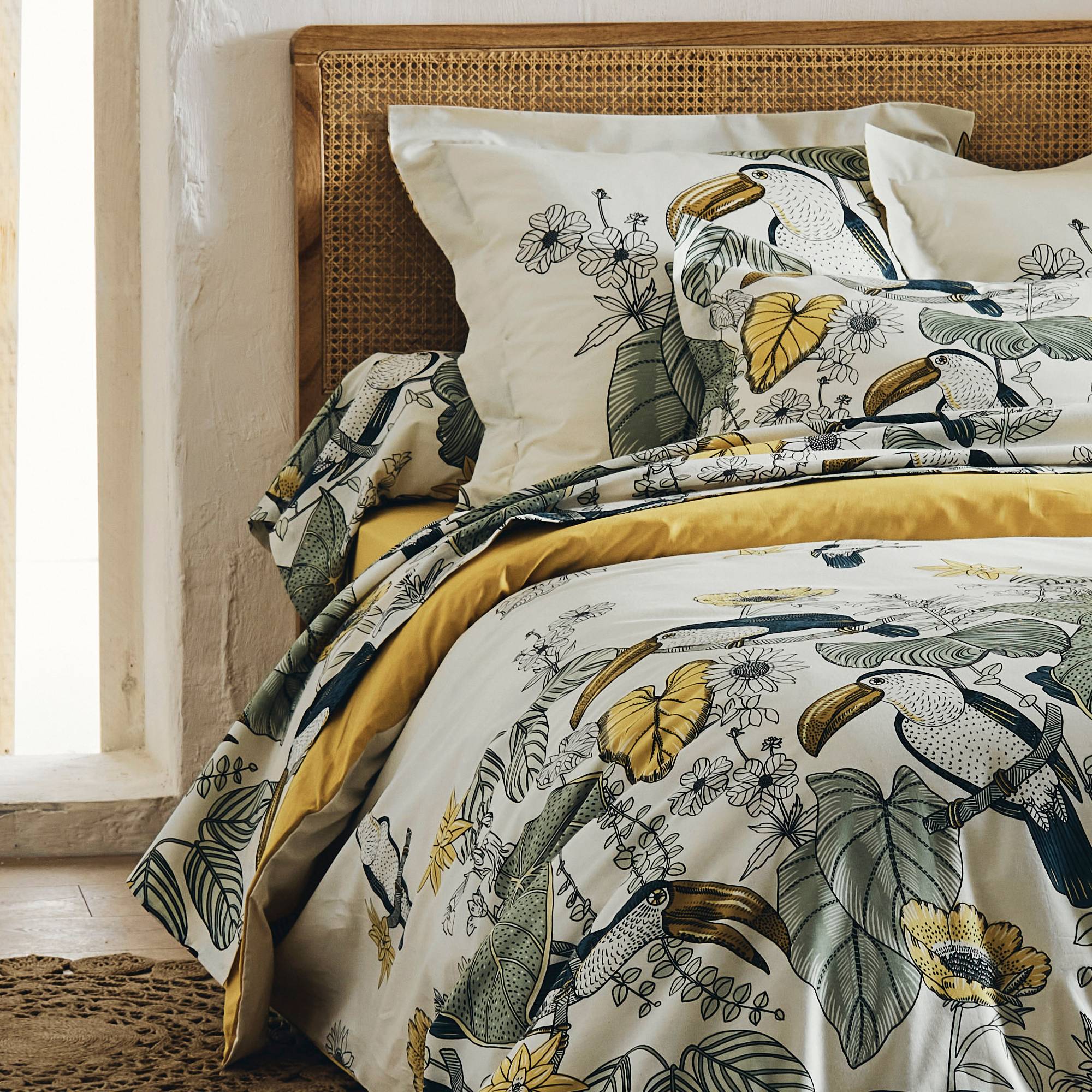 Taie d'oreiller coton brut Toco Vert TRADILINGE-- - Taie d'oreiller 50 x 70 cm - 3