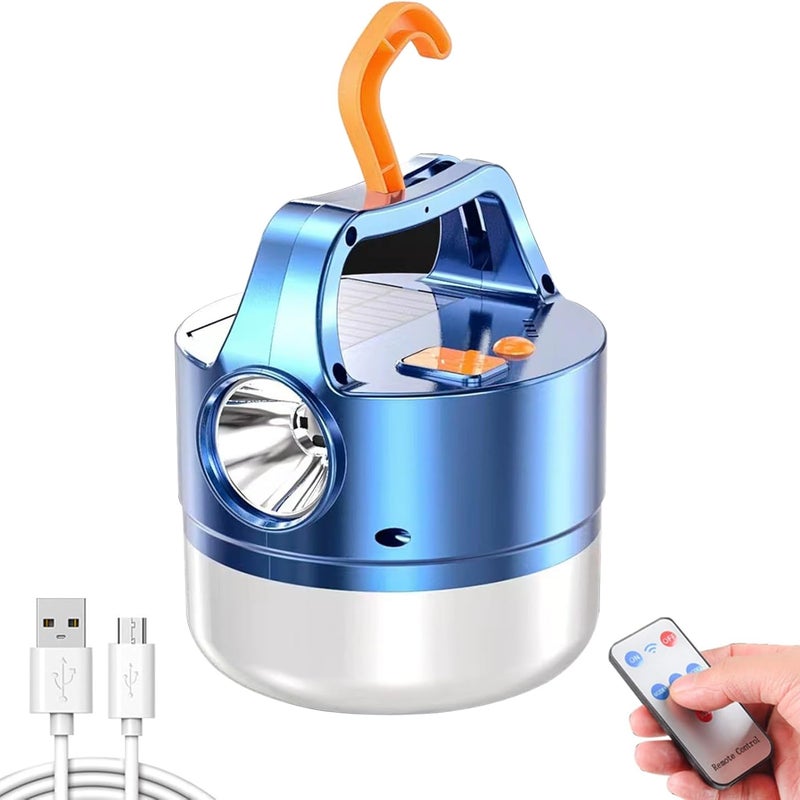 Latarka LED ładowana energią słoneczną, 6 trybów, wodoodporna, idealna na kemping, wędkowanie i podczas przerw w dostawie prądu.