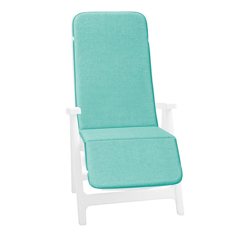 Poduszka Na Leżak 100% Wyprodukowano We Włoszech Miękki Pokrowiec Na Fotel Turkus