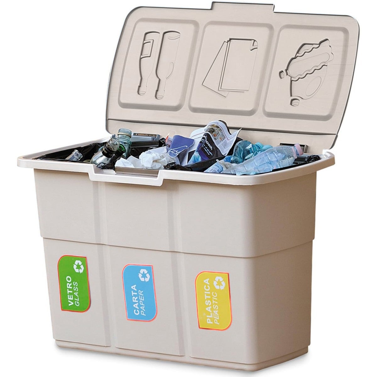 Contenedor clasificador de contenedores de 25L Dim 75 x 37 x H50 - Main Image