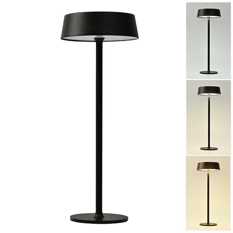 Bezprzewodowa lampa stołowa LED, ściemnialna lampka biurkowa z 3 temperaturami barwowymi, lampka nastrojowa sterowana dotykowo