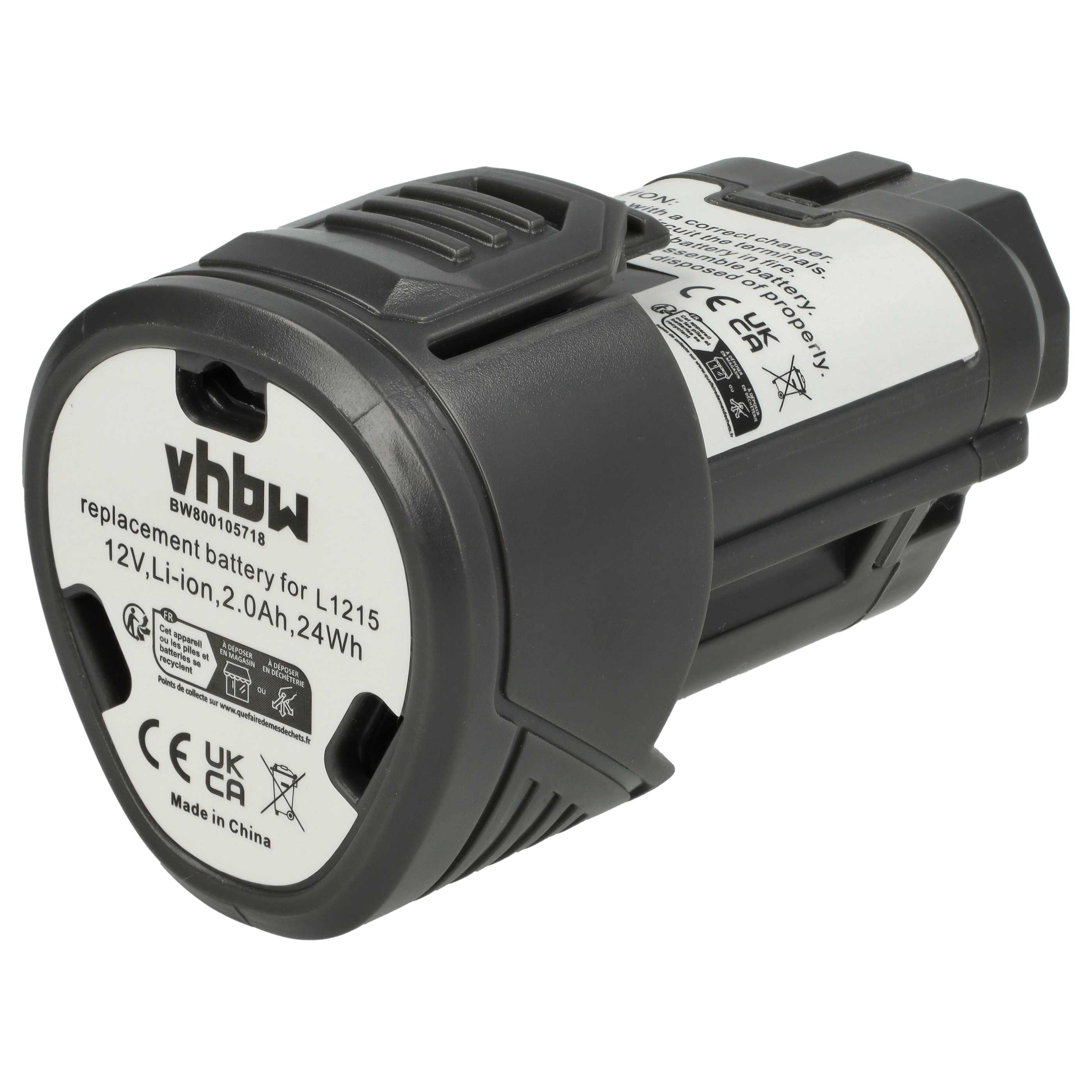 Vhbw Batterie Compatible Avec Black & Decker BDCDD186K, BDCDD18N, BDCDS18, BDCF18, BDCH188N Outil électrique (1500mAh Li-ION 18 V