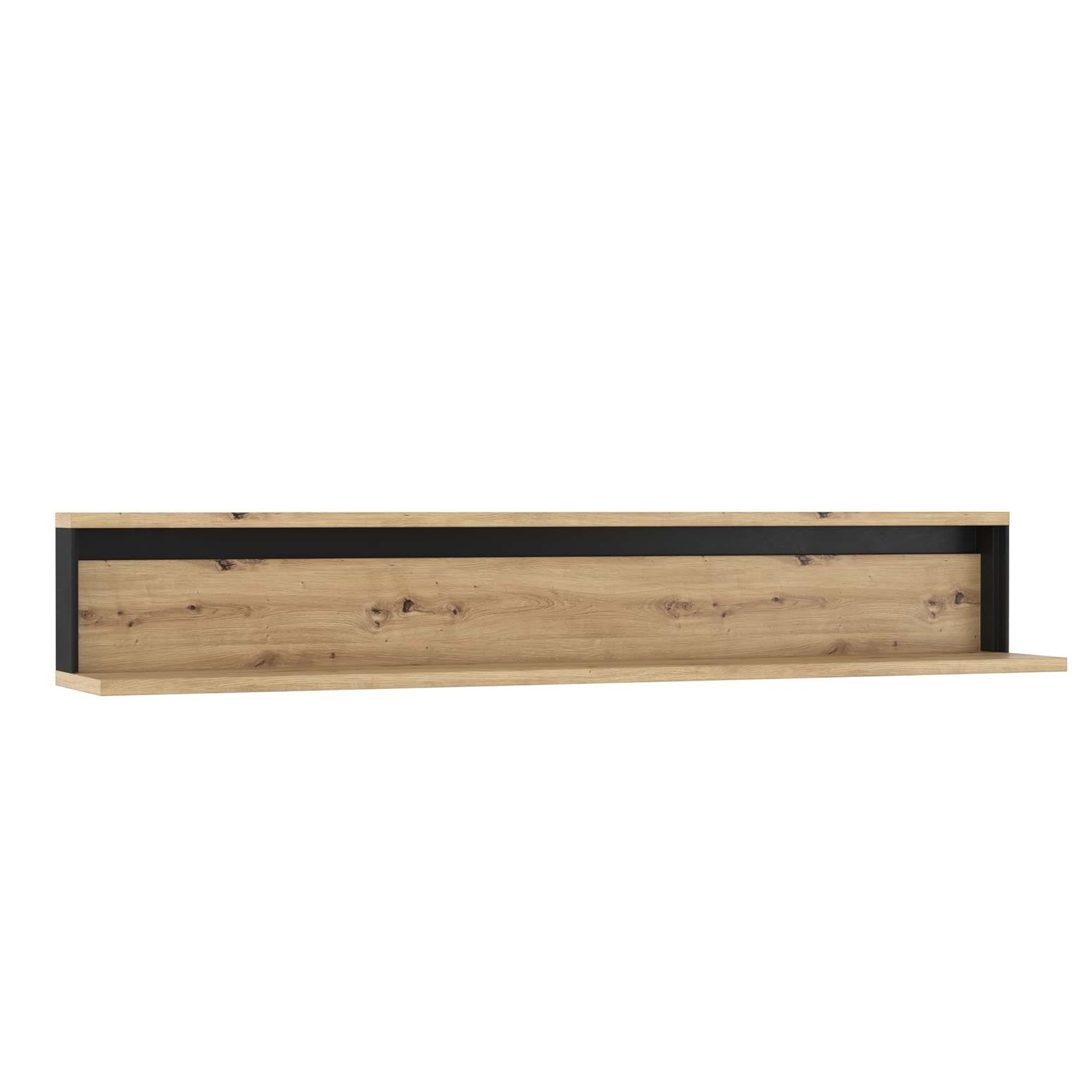 Półka wisząca QUARO 155 cm – elegancka do salonu, dąb artisan