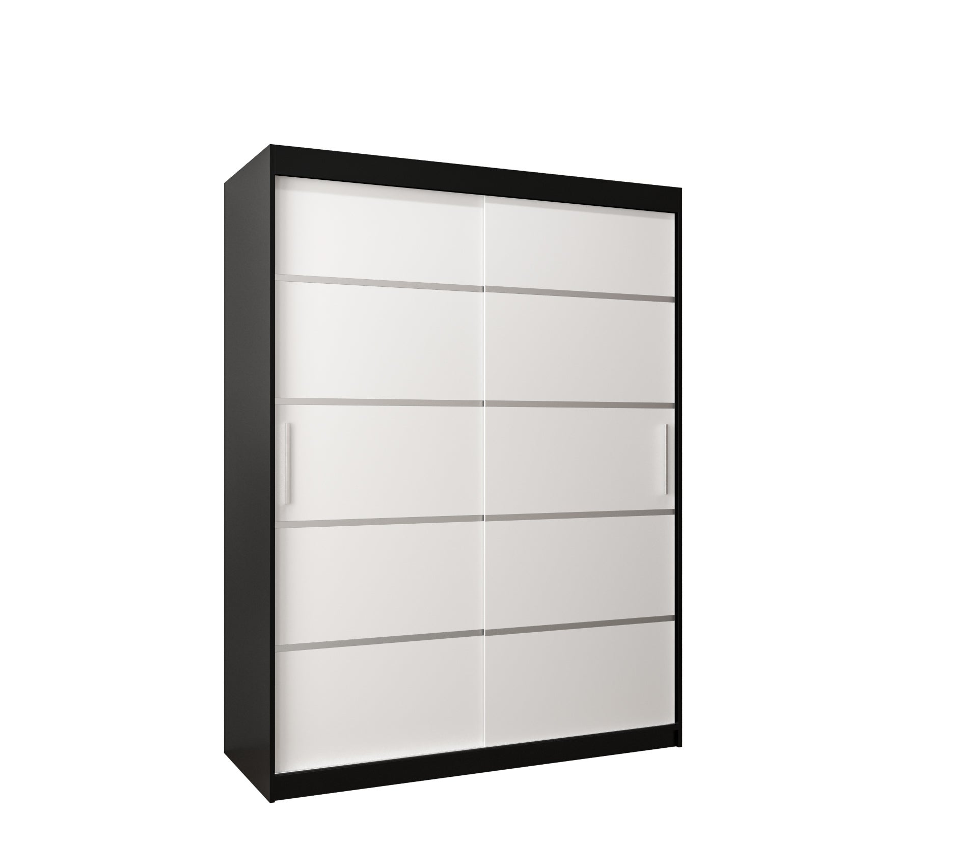 Szafa przesuwna garderoba Verona 1 150 x 62 x 200 cm Czarny + Sonoma - Abiks Meble