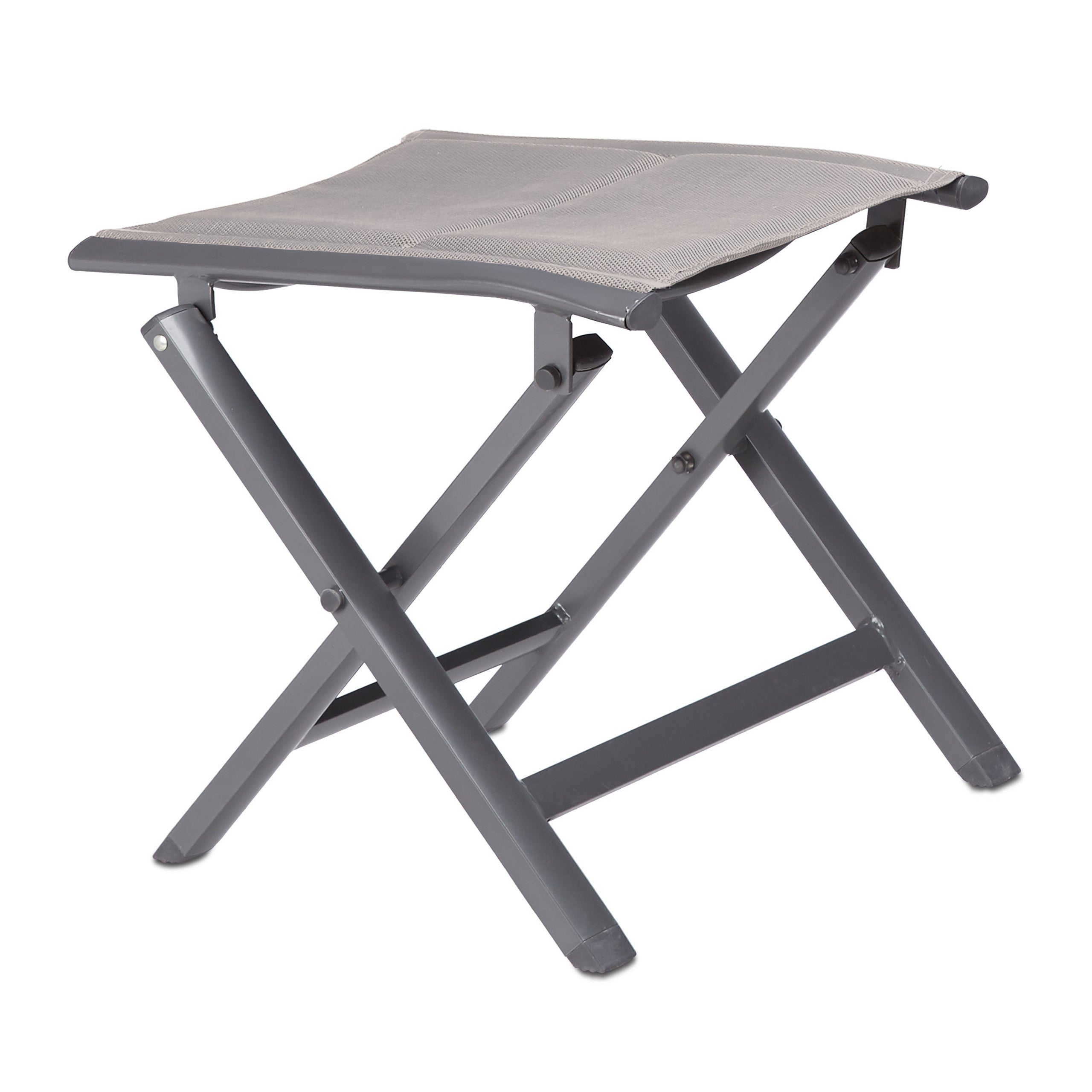 Tabouret Pliable Relaxdays - Charge Max 120 Kg, Poignée, Antidérapant - 32,5 X 37 X 30 Cm, Bleu