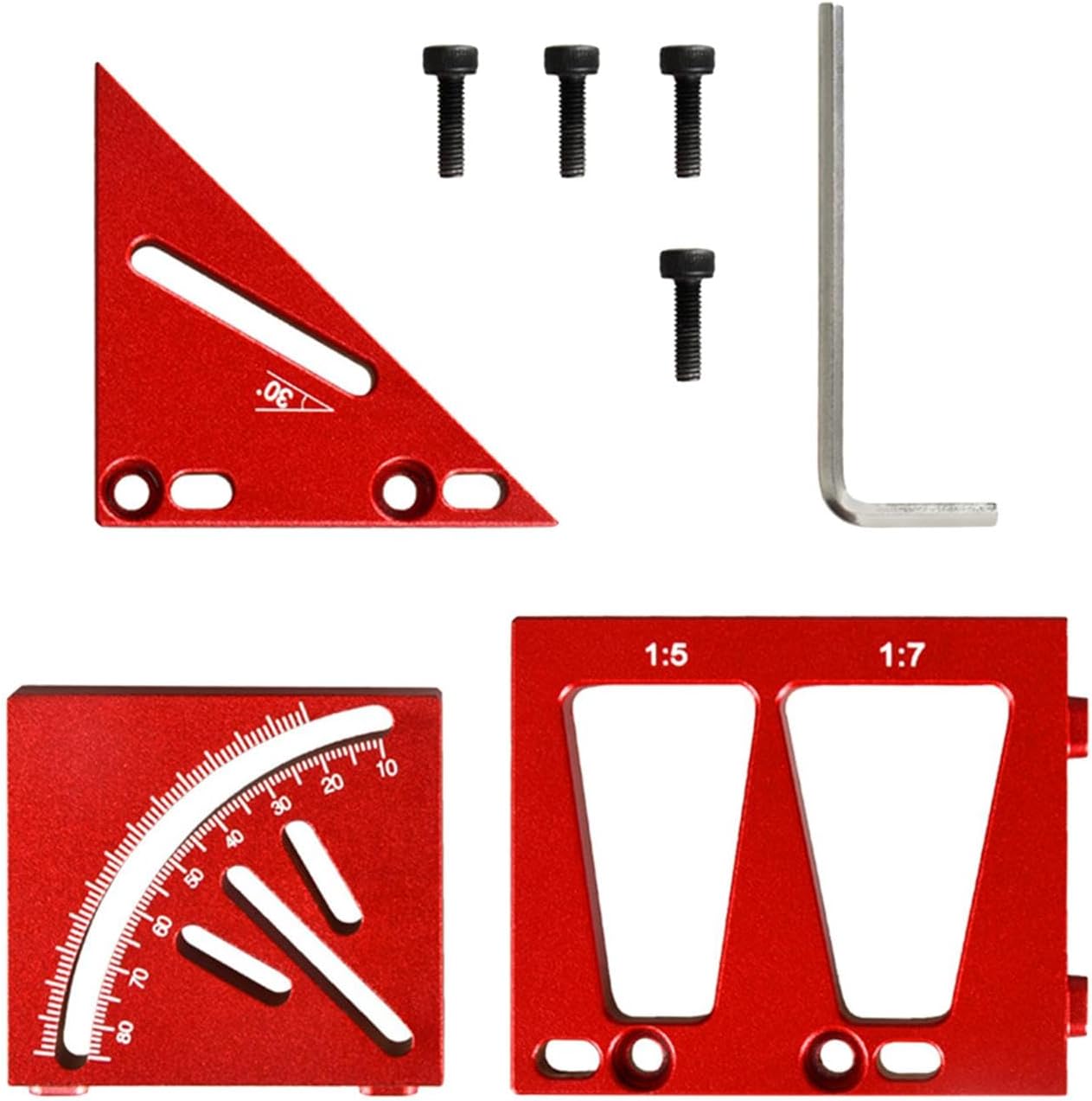 Règle De Traçage Jauge Marquage 30 Cm Avec Bloc Positionnement Laiton - Outil Charpentier Précis