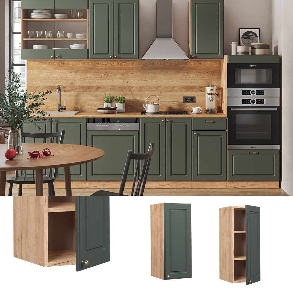 Vicco Elément haut de cuisine Fame-Line, Vert Or Campagne, 30cm - 2