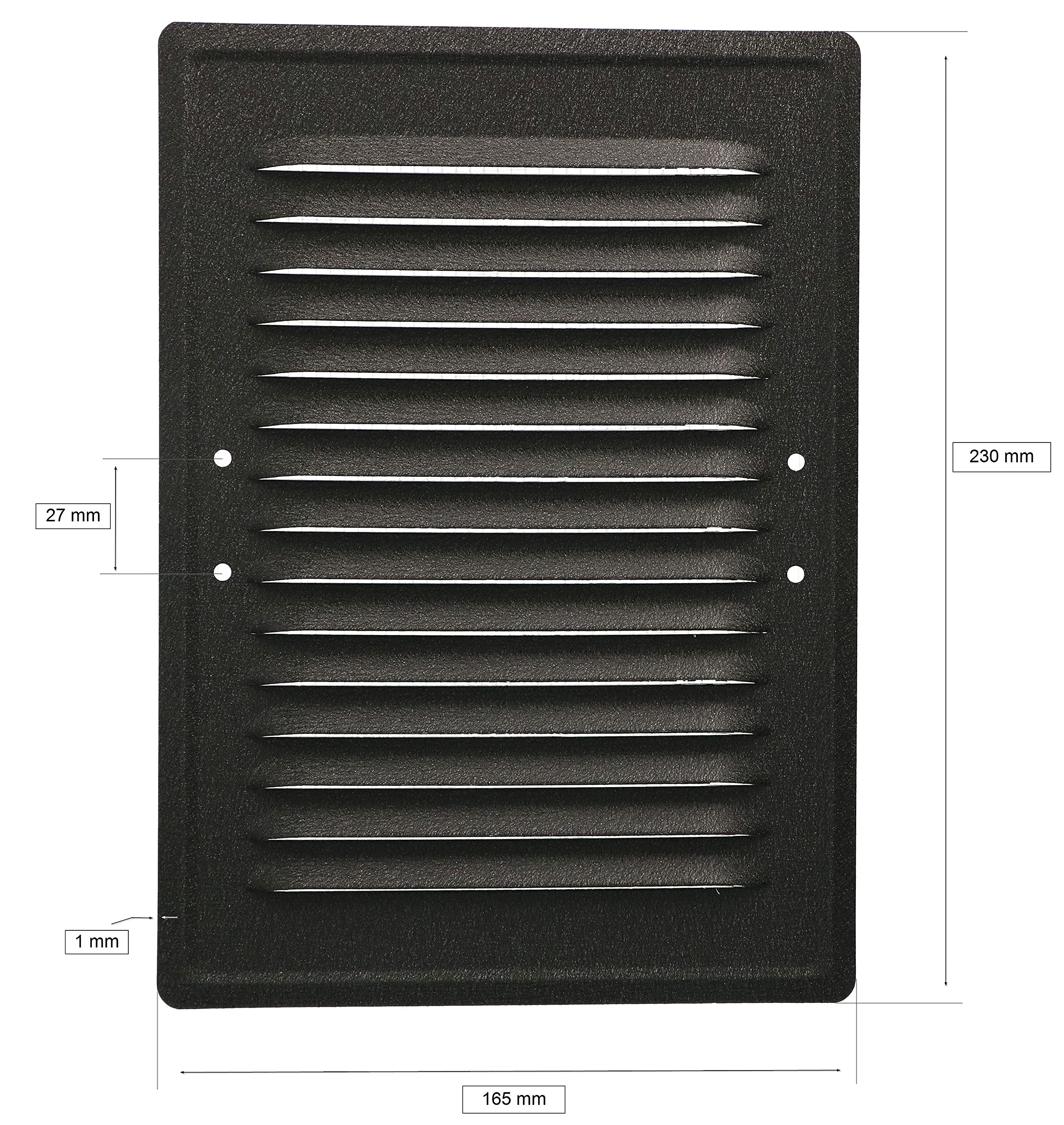 Kratka wentylacyjna kominowa metalowa 14x21 łapki - KOTARBAU - 2