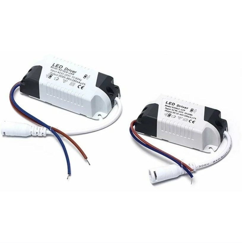 2x Sterownik LED, transformator 13-18W do lampy sufitowej LED, zasilacz do paneli LED, złącze DC do lampy sufitowej LED (13-18W)