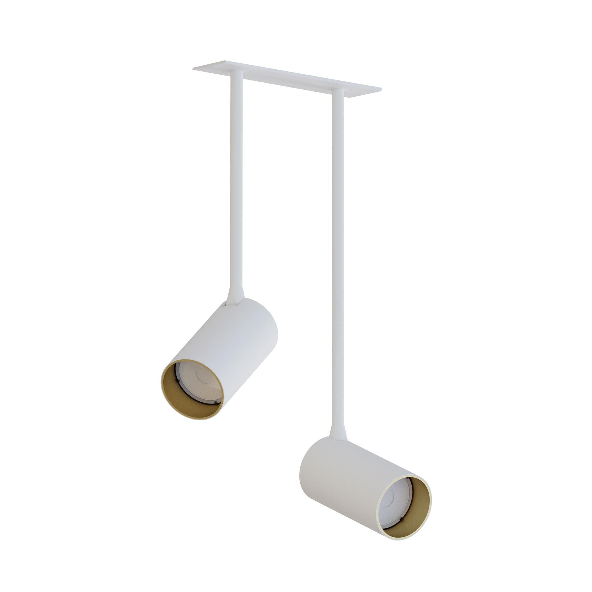 Lampa sufitowa wisząca Mono biała 2xGU10x10W wym: 39 x 5,5 x 12,5 cm metal Nowodvorski Lighting