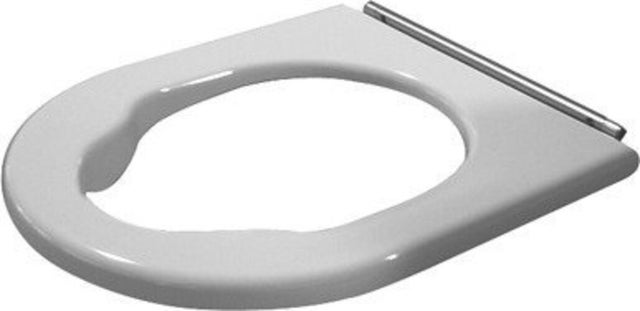 Anillo de asiento de WC Duravit Starck 3 Vital, bisagras de acero inoxidable, 0062610000