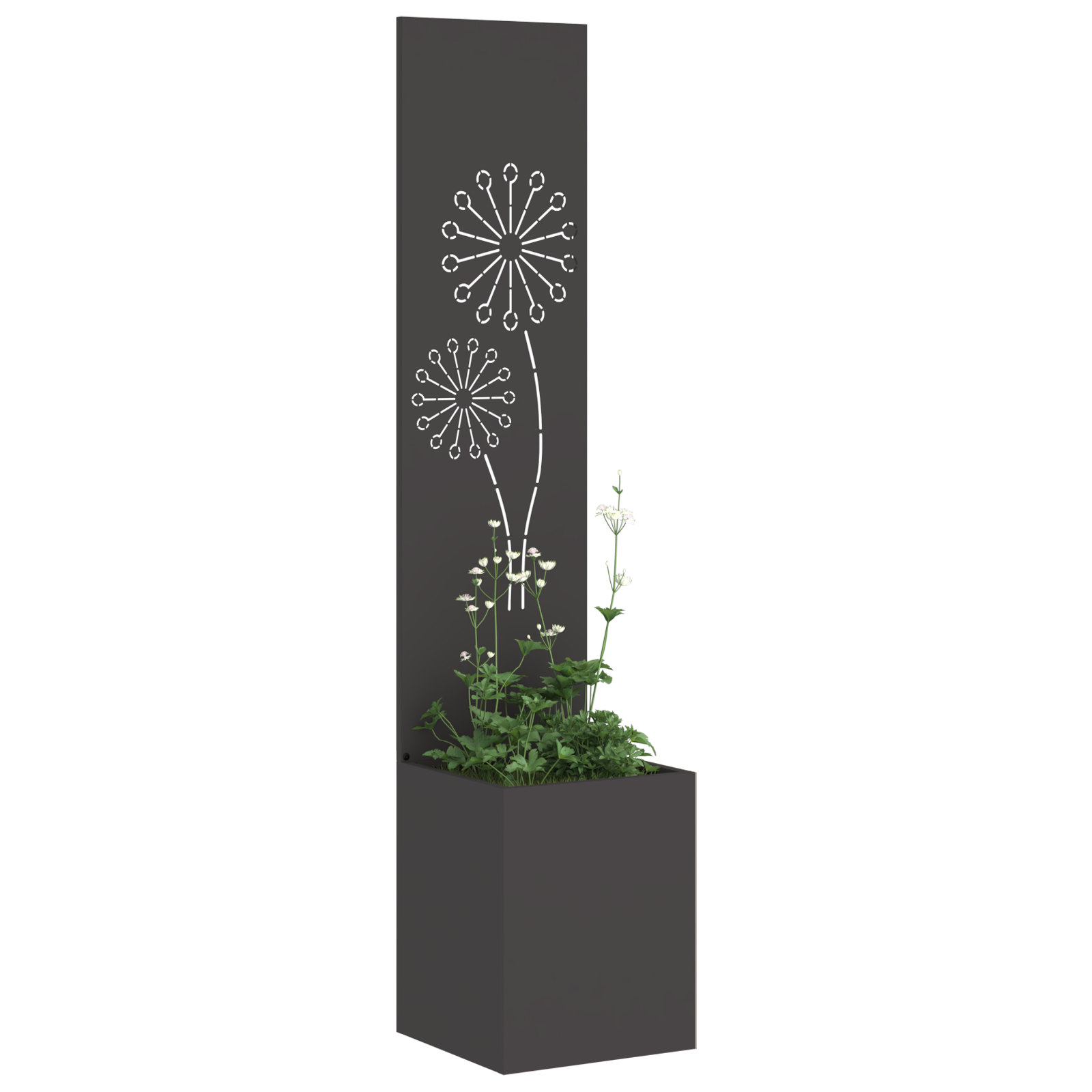 Écran de confidentialité de jardin Noir 32 x 32 x 150 cm vidaXL - 3