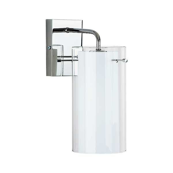 Kinkiet ścienny Bolt chromowany biały 1xE27x15W styl nowoczesny wym: 27 x 12 x 17 cm metal IP20 Alfa