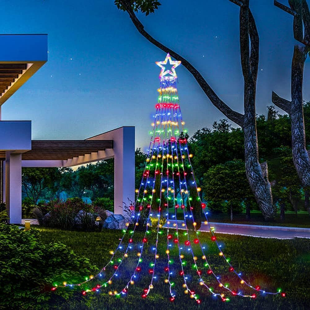 Étoile lumineuse Noël extérieur