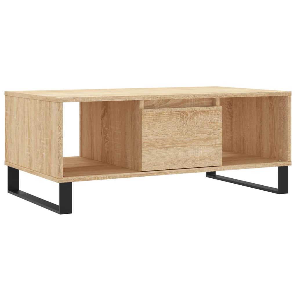 vidaXL Tavolino Salotto Rovere Sonoma 90x50x36,5 cm Legno Multistrato - 2