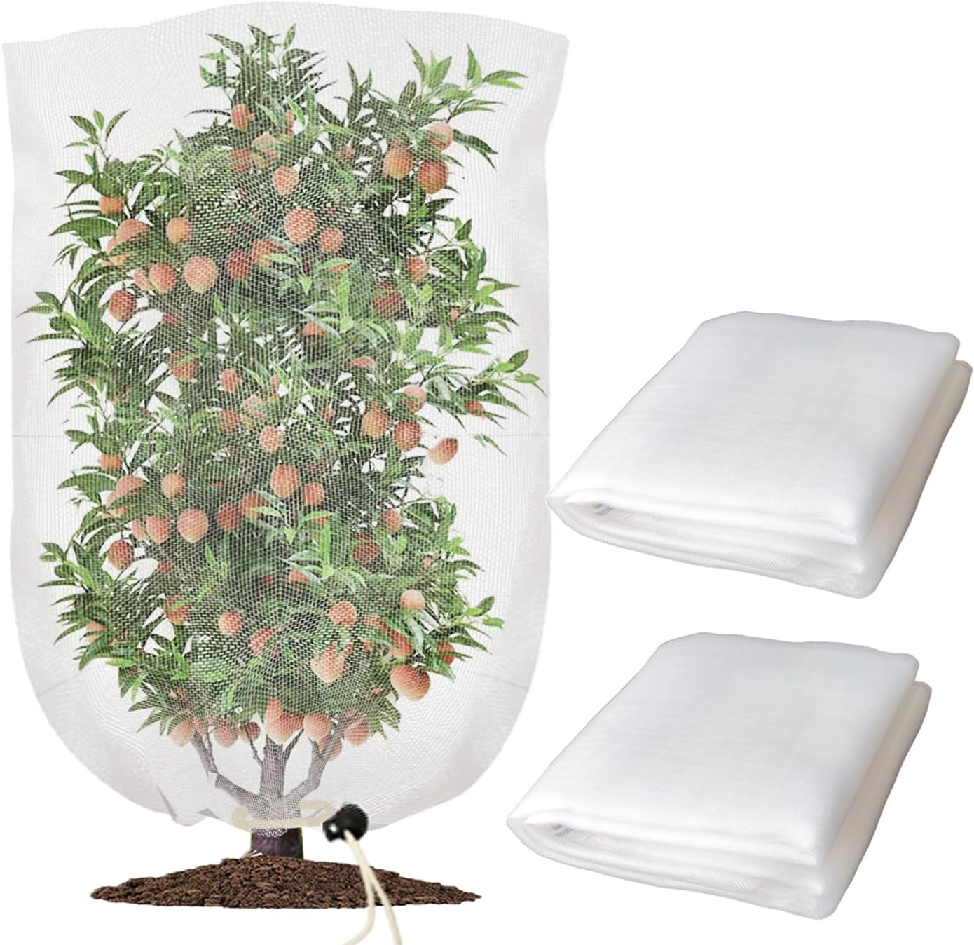 FRUITIERS PROTECTION SAC Insecte Maille Nylon Filet Avec Corde 1pcs