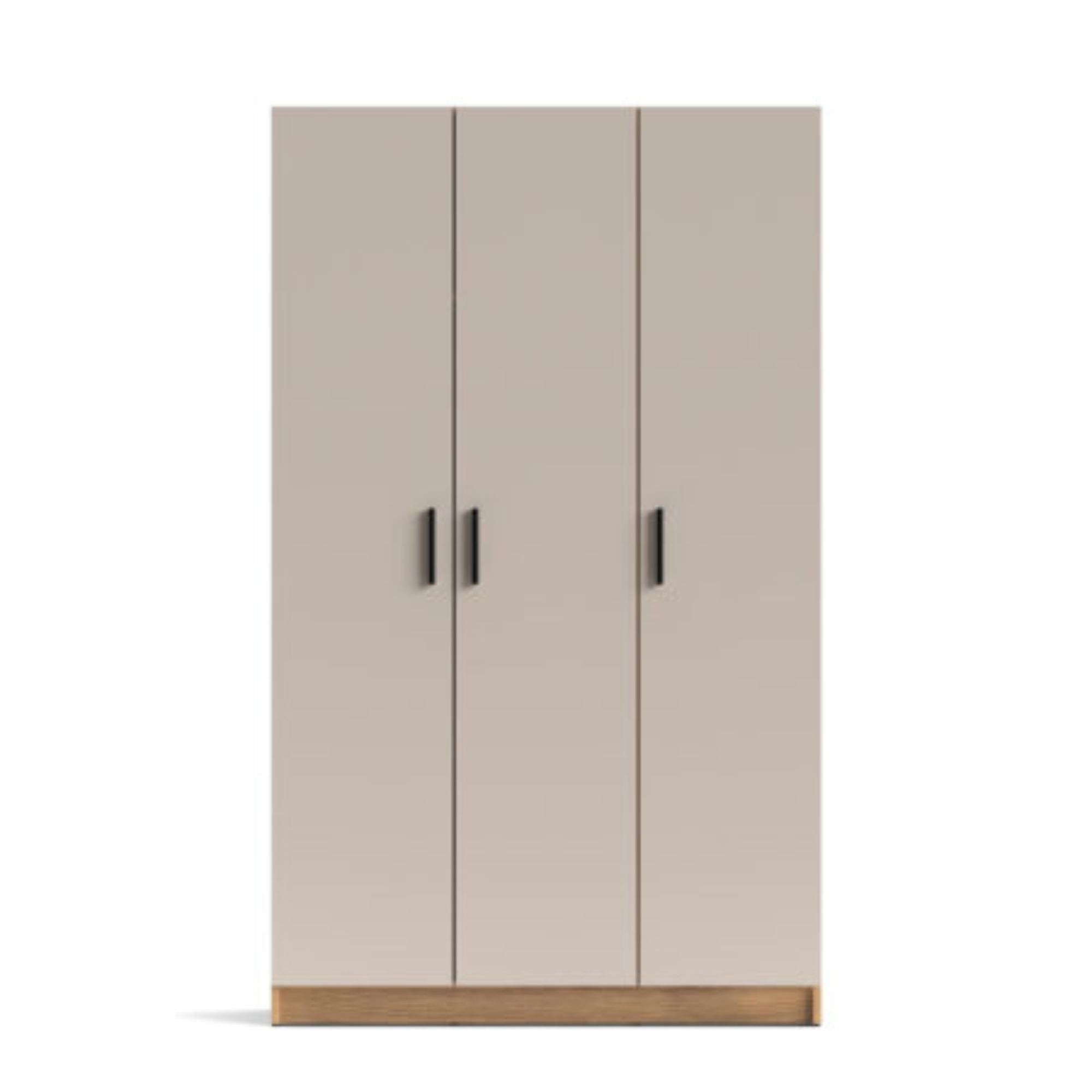 Armoire Polyvalente Couleur Mauvella Beige – 3 Portes, 4 Étagères et Espace pour Balai – Meuble de Rangement Élégant et Fonctionnel 108x180x35 cm - 2