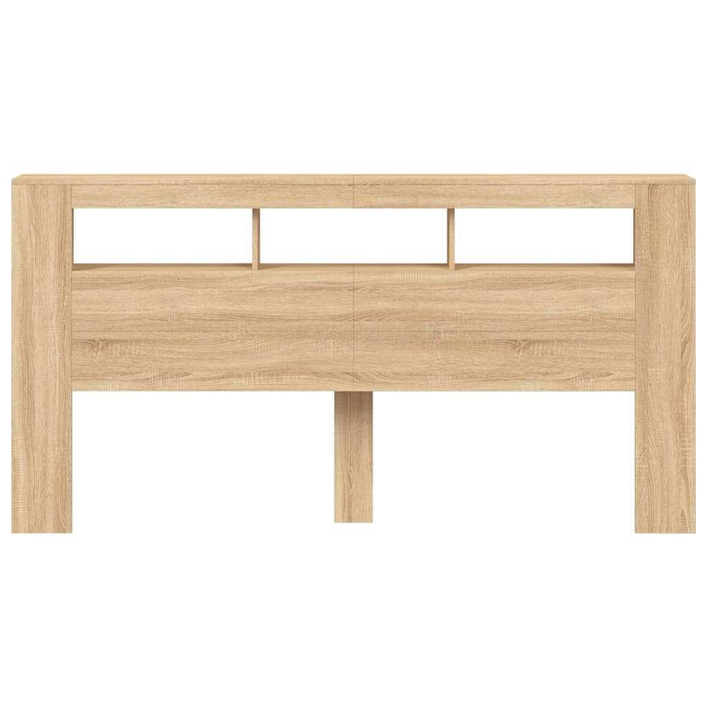 Tête de lit à LED chêne sonoma 200x18,5x103,5cm bois ingénierie vidaXL - 5