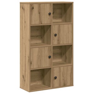 Libreria A 4 Ripiani - Libreria Rovere Artigianale 36x30x143 Cm Legno Multistrato 93499235