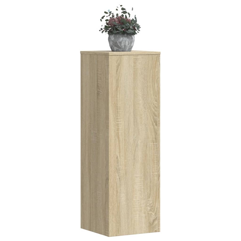 Support pour plantes chêne sonoma 33x33x100cm bois d'ingénierie - 3