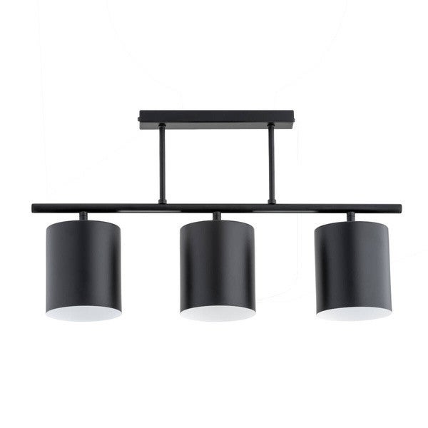 Lampa sufitowa wisząca Arczi czarna 3xE27x15W minimalistyczna wym: 35,5 x 12,5 x 61 cm metal Alfa
