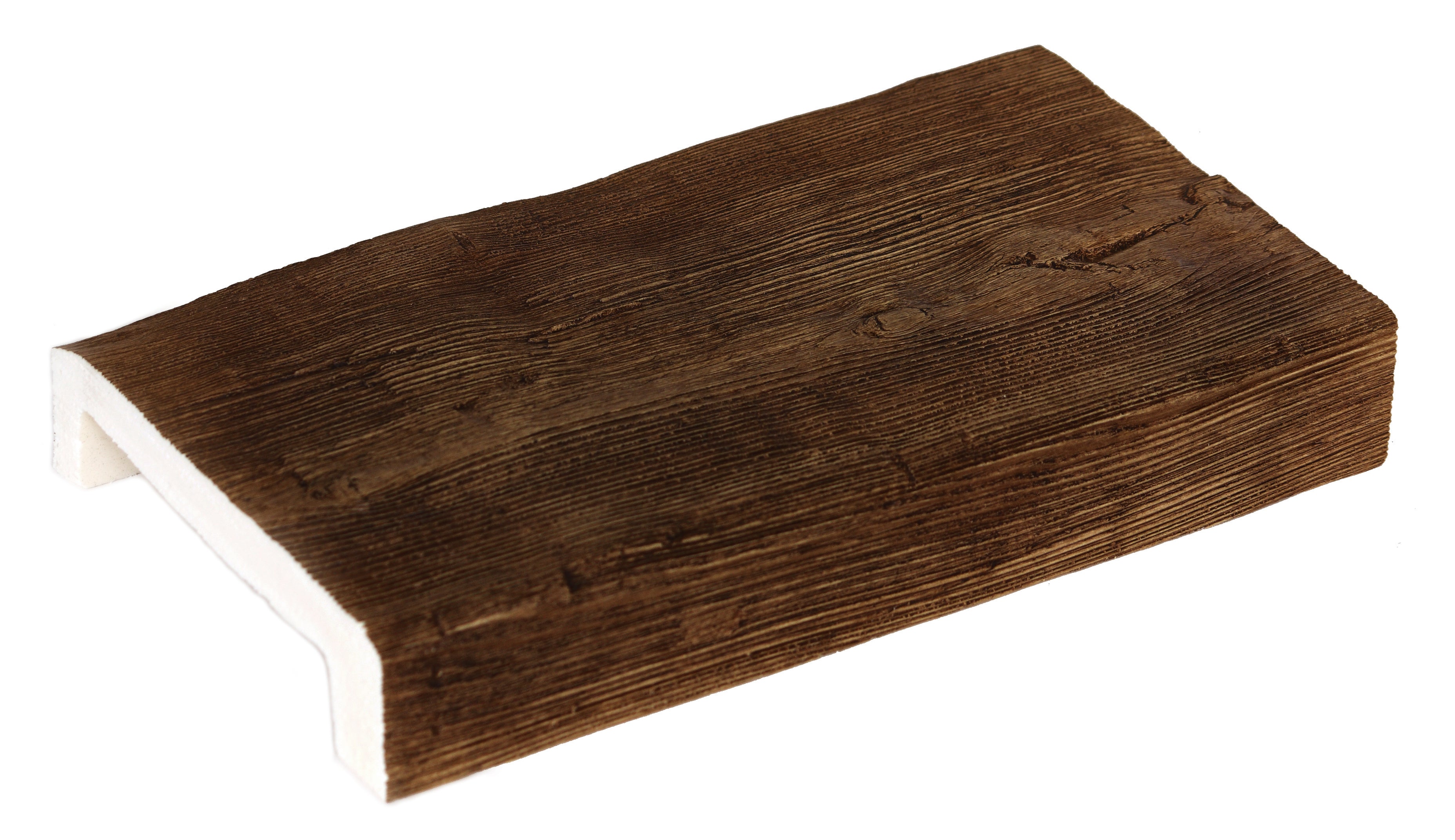 Viga Imitación Madera 16cm de ancho x 5cm de alto x 3m de largo color Nogal decorativa de poliuretano VU0011-N - 3