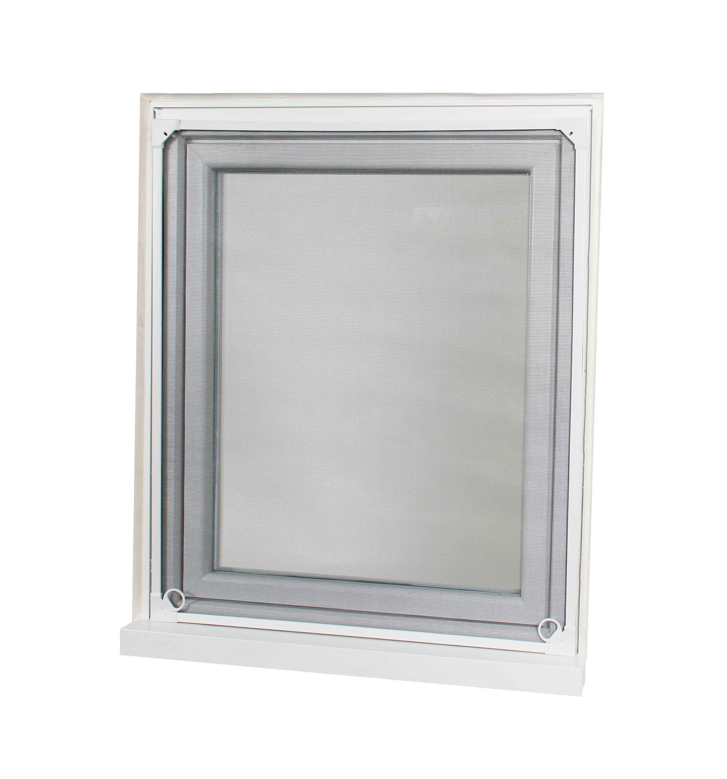 Moustiquaire cadre aimanté pour fenêtre sans perçage recoupable H.120 x l.100 cm – blanc – AVOSDIM - 2