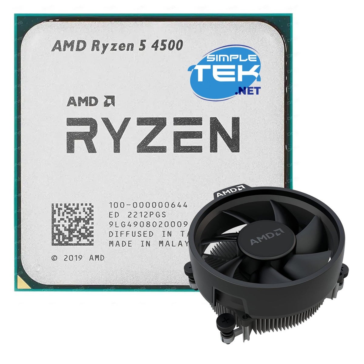 Amd Ryzen 5 4500 Processore Cpu Am4 Con Dissipatore Senza Gpu