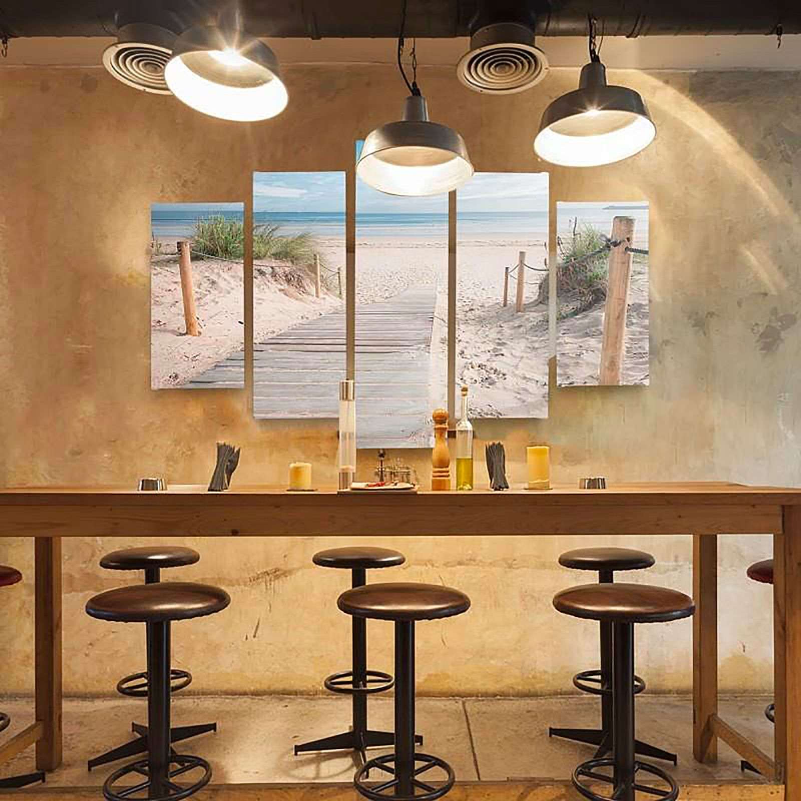 Tableau descente vers la mer 1 - 300 x 140 cm - 4