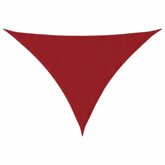 Vela de sombrilla triangular de tela Oxford, 3,5 x 3,5 x 4,9 m, roja ...