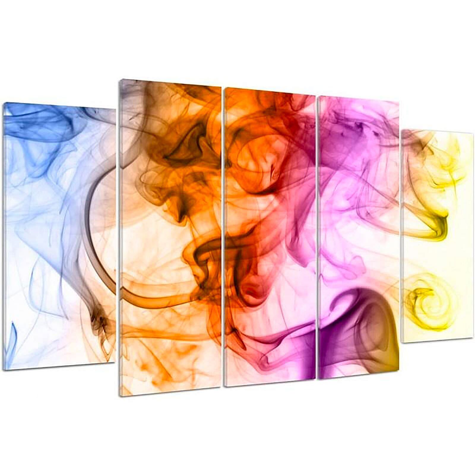 Tableau la fumée de couleur abstraction - 150 x 100 cm - 2