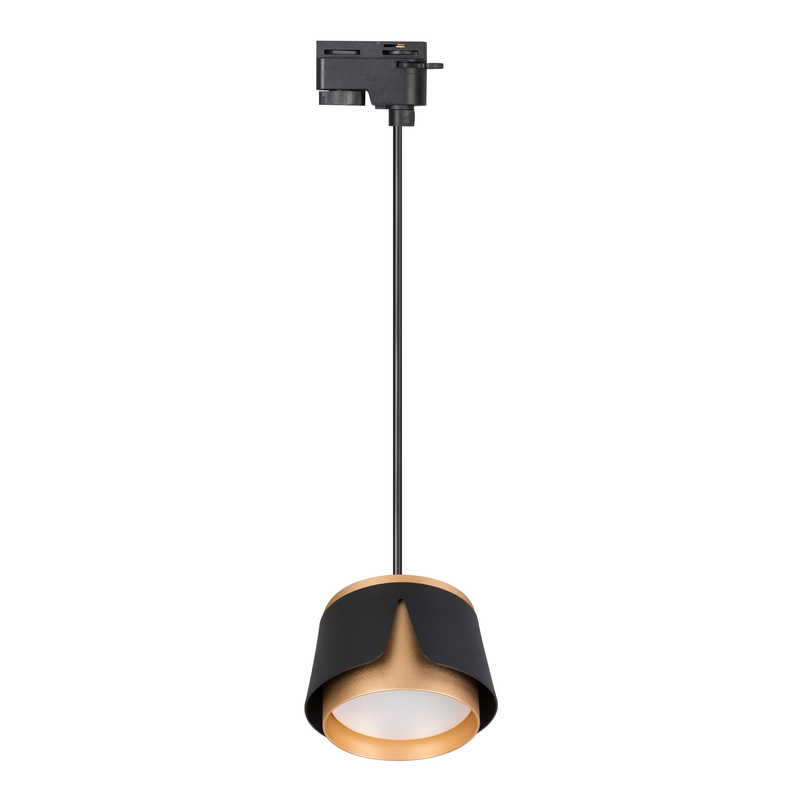 Oprawa szynowa GX53 LED 1-fazowa reflektor lampa wisząca 1m IP20 czarno-złota XUDO
