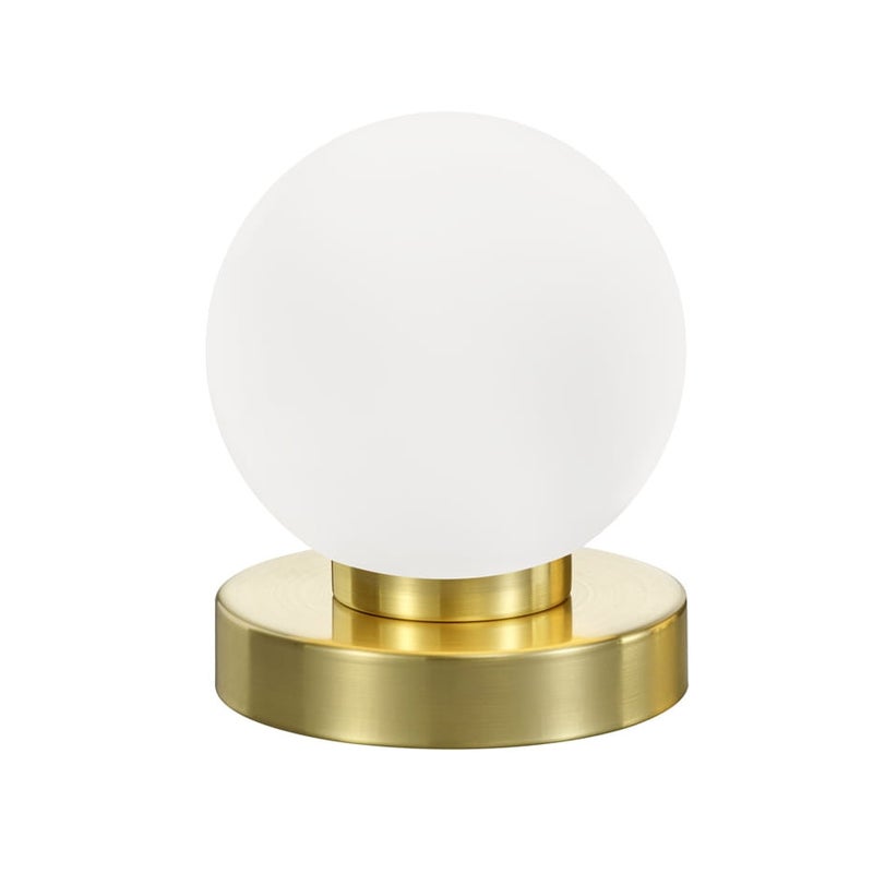 Lampa stołowa szklana kula PRINZ II złoto-biała 1xE14x40W RL