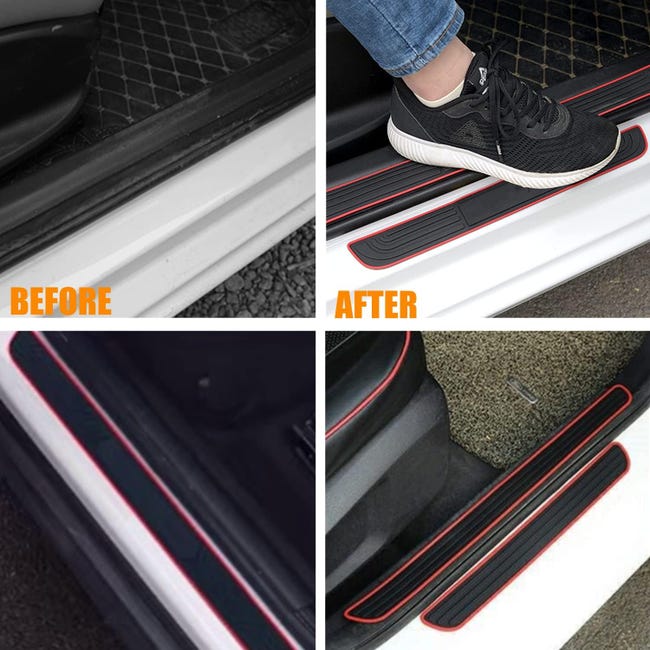 Strisce di rivestimento per battitacco auto, protezione antigraffio Strisce di rivestimento per battitacco auto, protezione antigraffio