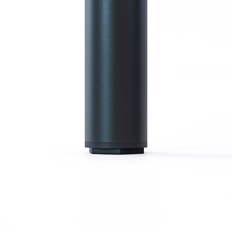 Lot de 2 pieds cylindriques DECO-GEM pour table mange debout en acier époxy noir à vis-étau, H.90 cm - 4