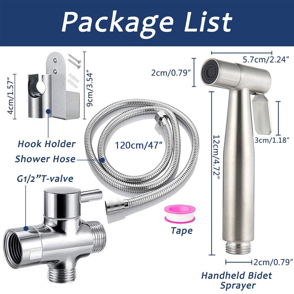 Kit de ducha higiénico para inodoro y bidé Ducha de mano con