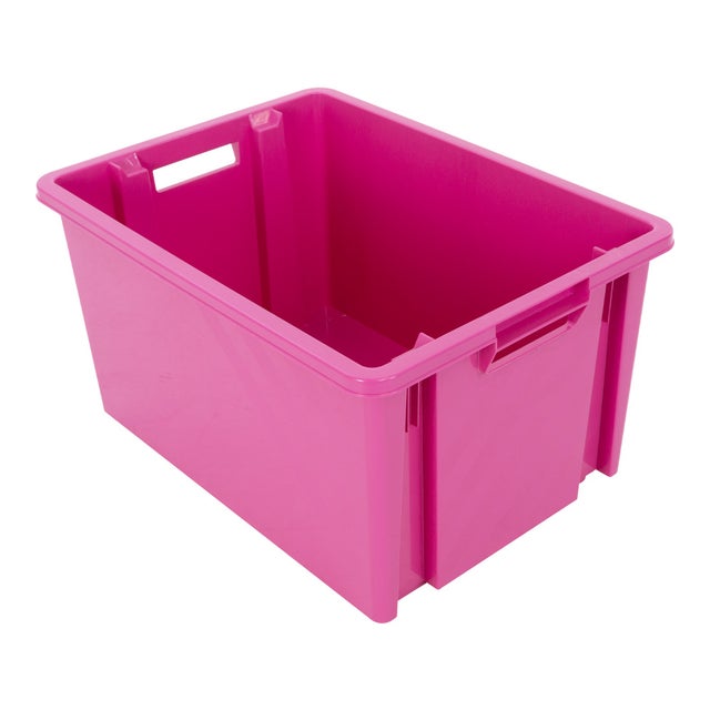Boite de rangement Novabac 54L Rose FME - 5202524